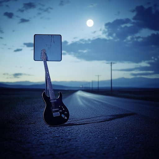 A mellow blues rock instrumental with smooth guitar melodies that capture the essence of a peaceful drive under the moonlight. The track evokes feelings of serenity and introspection, as the listener journeys through the quiet of a midnight road.