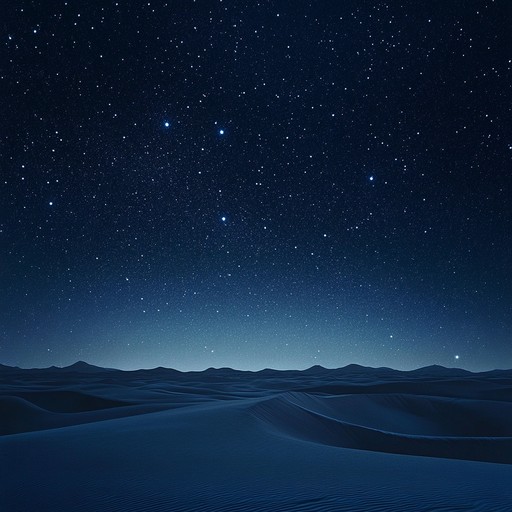 A soothing melody evoking the calm and mystery of nighttime in the vast desert, combining gentle strings with evocative woodwind harmonies to create a deeply intimate and reflective atmosphere