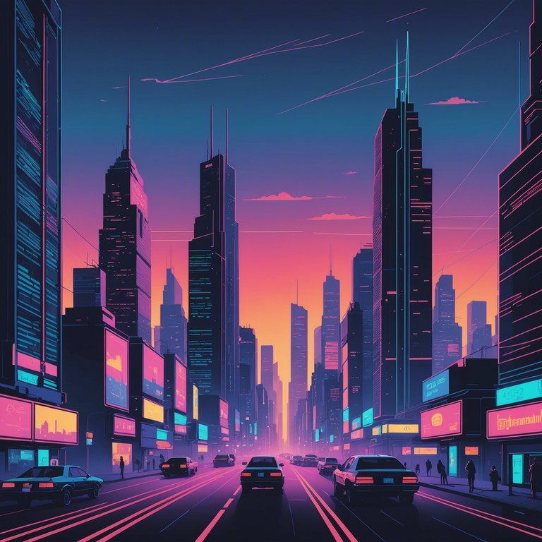 In a world where the digital and the physical blur, neon shadows glide captures the essence of a cyberpunk cityscape. Eerie and electrifying synthesizer melodies weave through the clattering of mechanical rhythms, painting a sonic picture of neon lit alleys and shadowy figures. This track is a journey through the underbelly of a futuristic metropolis where technology reigns supreme