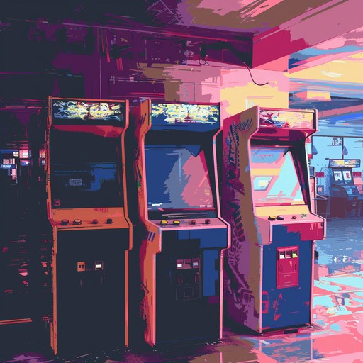 Imagine an old arcade machine going haywire, its circuits fried and its sounds warped beyond recognition. Random bleeps, bloops, and garbled audio samples stutter and glitch, creating a disorienting and unsettling atmosphere. Distorted 8-bit melodies and crunchy, bit-crushed drums punctuate the chaos, evoking a sense of nostalgia gone wrong.