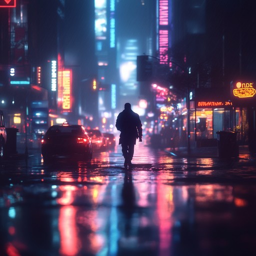 Dive into a world of pulsating neon lights and steamy city nights. This track features lush synth textures, sensual rhythms, and an electric atmosphere that embodies the allure of the new wave era. Perfect for a late night drive through a futuristic metropolis.