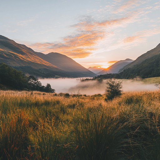 Imagine a serene scottish valley, enveloped in morning mist, through which the soulful, echoing melody of ancient bagpipes travels. This sound captures the timeless beauty and profound serenity of the scottish highlands, inviting listeners into a meditative state of mind.