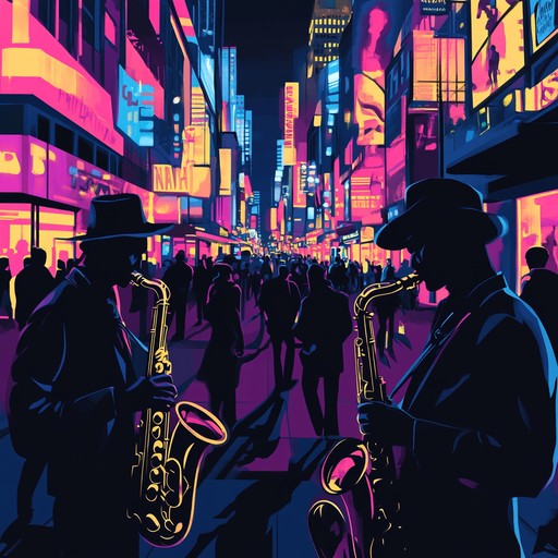 A vibrant fusion of classic swing rhythms and contemporary urban grooves, featuring energetic brass sections, syncopated drums, and soulful melodies that capture the heartbeat of the modern city.