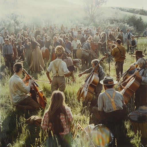 An electric instrumental country anthem that radiates pure joy, immersed in celebratory rhythms and lush instrumental arrangements. The steel guitar takes center stage, supported by a rich tapestry of strings and percussion, creating an atmosphere filled with lively energy. Perfect for encapsulating the spirit of countryside festivities and inducing a sense of boundless happiness.