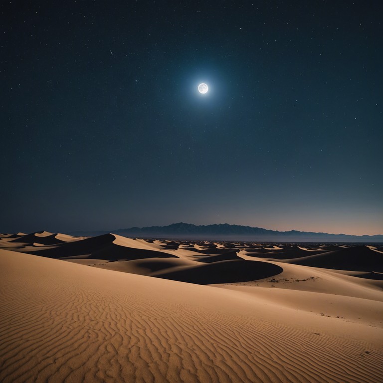 This track captures the eerie stillness and haunting beauty of a desert under the moonlight, punctuated with the distant, echoing whisper of wind. The ambient sounds create a subtle, yet deep emotional landscape, transporting the listener to a serene, yet slightly unsettling, place in an ancient era.