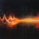 fast paced electro track with intense synths and pounding rhythm