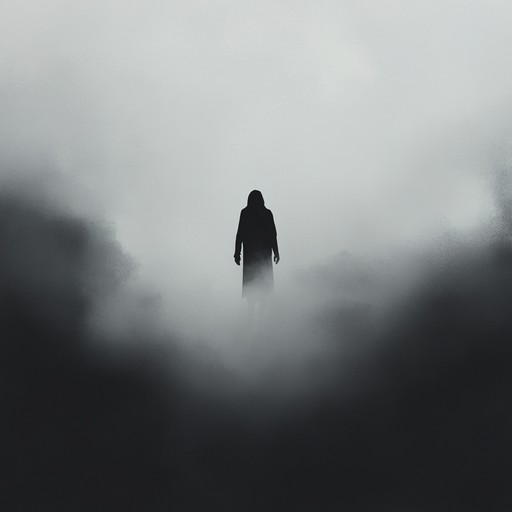 An unsettling instrumental track featuring intense guitar riffs intertwined with haunting atmospheric synths, creating an ambiance of dread and mystery. Perfect for evoking a sense of supernatural terror.