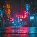 a haunting synthwave journey through deserted neon lit cityscapes.