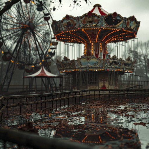 This piece immerses the listener in an eerie, playful yet disturbing fairground, complete with whimsical dissonance and unconventional soundscapes. The composition's playful yet sinister nature is elevated by unexpected instrumental choices and imaginative melodies.