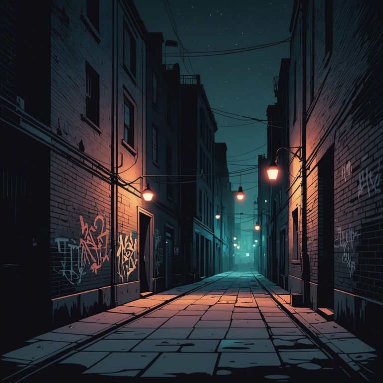 This track features a menacing blend of distorted electric guitar riffs and pounding drum beats, embodying the dark side of urban dystopia. The environment is chaotic, and the sound mirrors the heart racing pace of a nocturnal chase through shadowy streets.