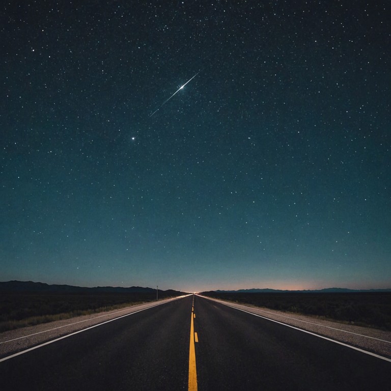 Imagine cruising down an open highway, the night sky glittering above, as the rhythmic strumming of an electric guitar playing groovy rock tunes fills the air, perfectly capturing the feeling of liberation and joy in musical form.