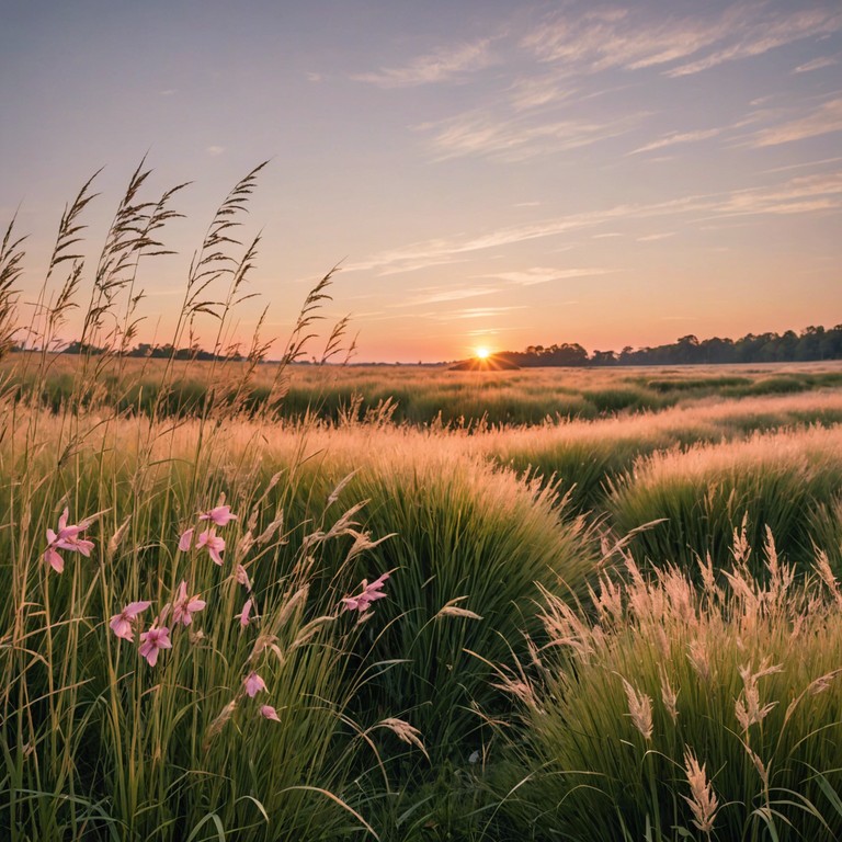 A tranquil musical piece designed to calm and soothe, featuring soft, lilting melodies that mimic the peaceful sway of grass in a meadow. Perfect for lulling young listeners into a state of relaxation or sleep.