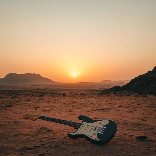 Transport listeners to a mystical desert. Soulful guitar riffs blend with blues rock elements, evoking vast, enigmatic landscapes. Perfect for those seeking a mesmerizing, introspective journey.