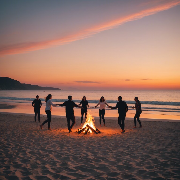 Imagine a serene beach as the sunset casts golden hues, and the air fills with the rhythmic beats of calypo music, creating an atmosphere of relaxed joy and festive celebration. This melody captures the essence of a tranquil caribbean evening, perfect for unwinding and dancing lightly on the warm sands.