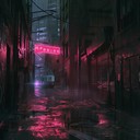 retro melancholy melodies echoing in urban night's despair