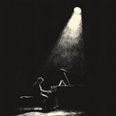 a poignant cabaret piece expressing sorrow through haunting piano melodies