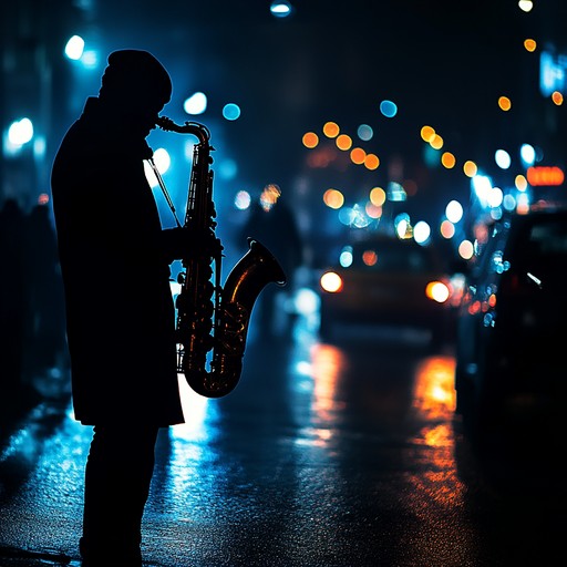 An energetic instrumental jazz piece featuring rapid rhythms and intense melodies, evoking the excitement and tension of a nighttime chase through city streets. The track builds suspense with dynamic improvisations and driving beats, transporting listeners into a cinematic experience.