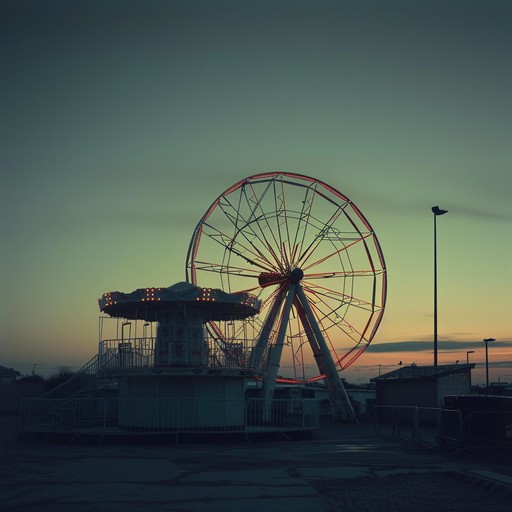 Dive into a world where retro nostalgia and weirdness intertwine. Imagine a vintage 1950s record playing in an abandoned fairground, echoing through surreal, distorted memories. As haunting tones overlap with dreamlike melodies, the music evokes a bittersweet yet bewildering time traveling journey.