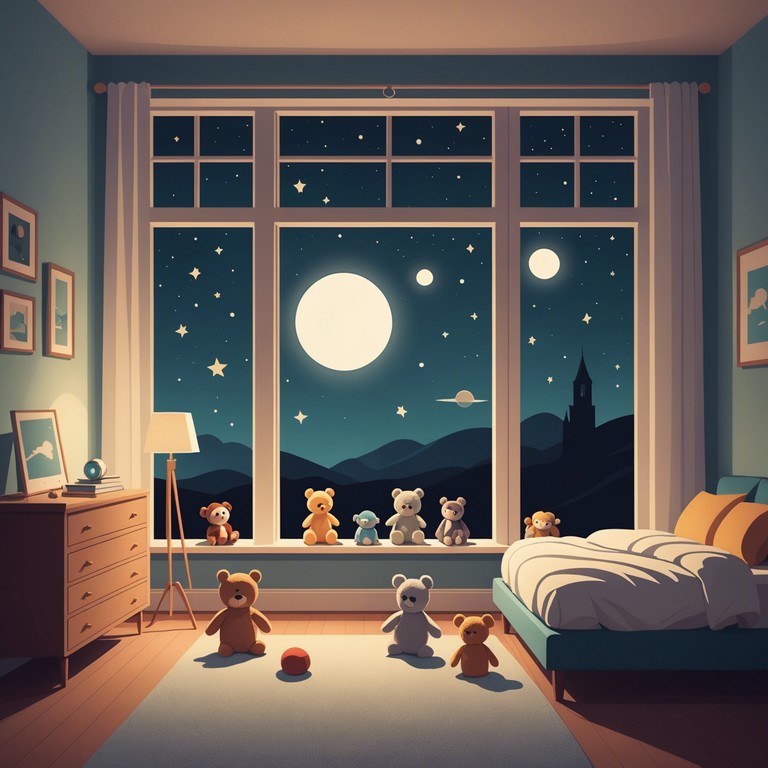 A masterfully crafted peaceful track featuring a music box that aids in soothing young listeners into a blissful sleep, enhancing their dreams and overall nighttime rest.