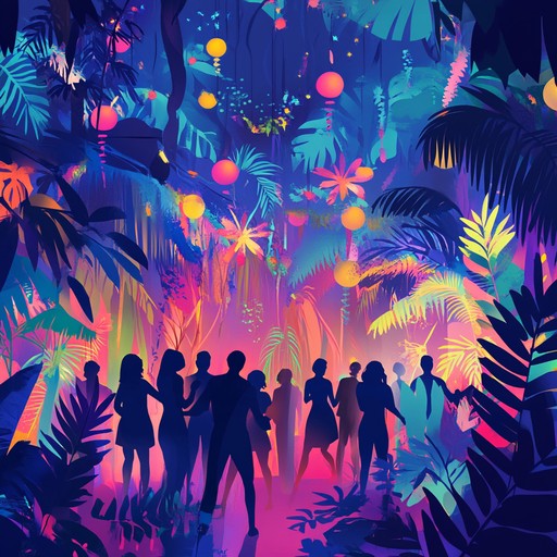 Fusing traditional african djembe rhythms with highlife's lively brass and electric beats, this afrobeat track evokes the festive spirit of a jungle themed celebration, perfect for energetic dance floors.