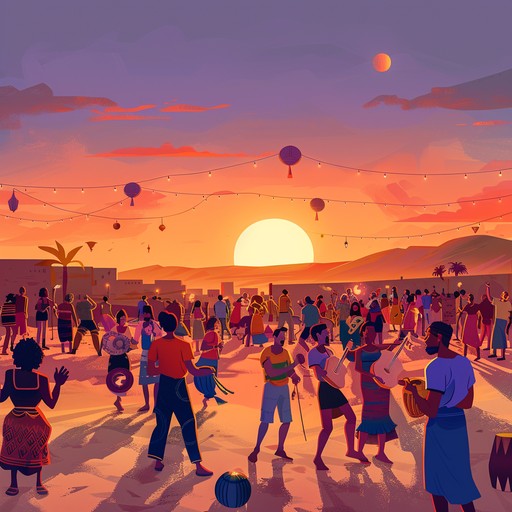 A lively and invigorating middle eastern track featuring infectious rhythms and buoyant melodies that transport you to a vibrant desert celebration. The song blends traditional instruments with modern production, creating a dynamic, pulsating atmosphere. Perfect for uplifting and spirited moments.