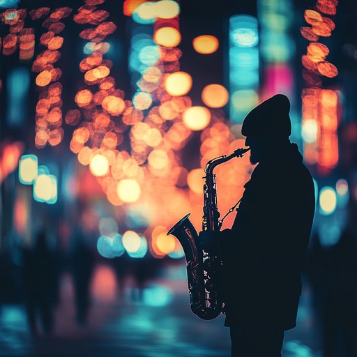 A spirited instrumental r&b piece featuring dynamic saxophone melodies dancing over rhythmic basslines and compelling percussion, embodying the heartbeat of city life and positive vibes