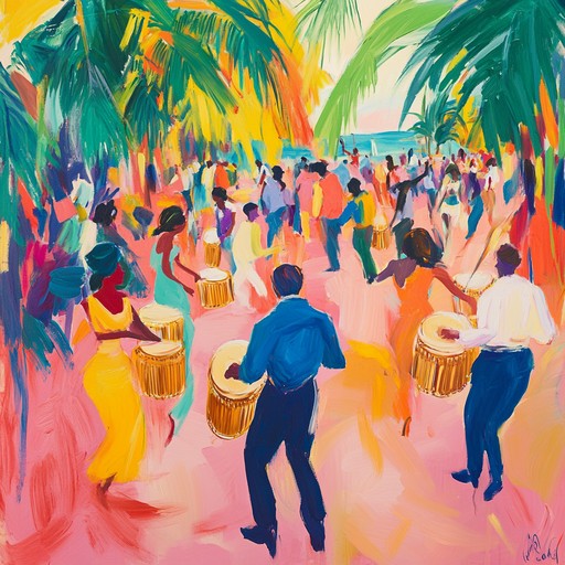 Immerse yourself in captivating rumba rhythms that pulse with energy and passion, leading you on an exhilarating musical journey. Syncopated beats and vivacious melodies evoke joy, sweeping you into the heart of a spanish dance hall.