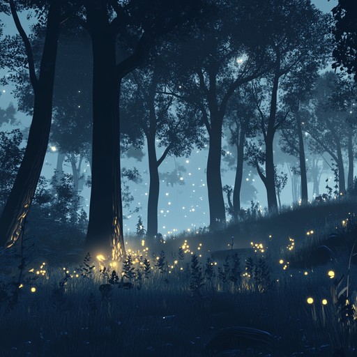 A tranquil journey through a moonlit forest where every drumbeat and bassline harmonizes with the gentle rustling of leaves. An enchanting and emotional instrumental piece designed to soothe and inspire.