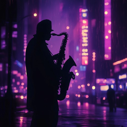 This instrumental track blends soulful jazz melodies with funky rhythms to capture the vibrant energy of a city at midnight. The music paints a sonic picture of neon lit streets, lively conversations, and the heartbeat of urban life after dark.