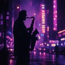 a funky jazz track echoing the city's late night energy