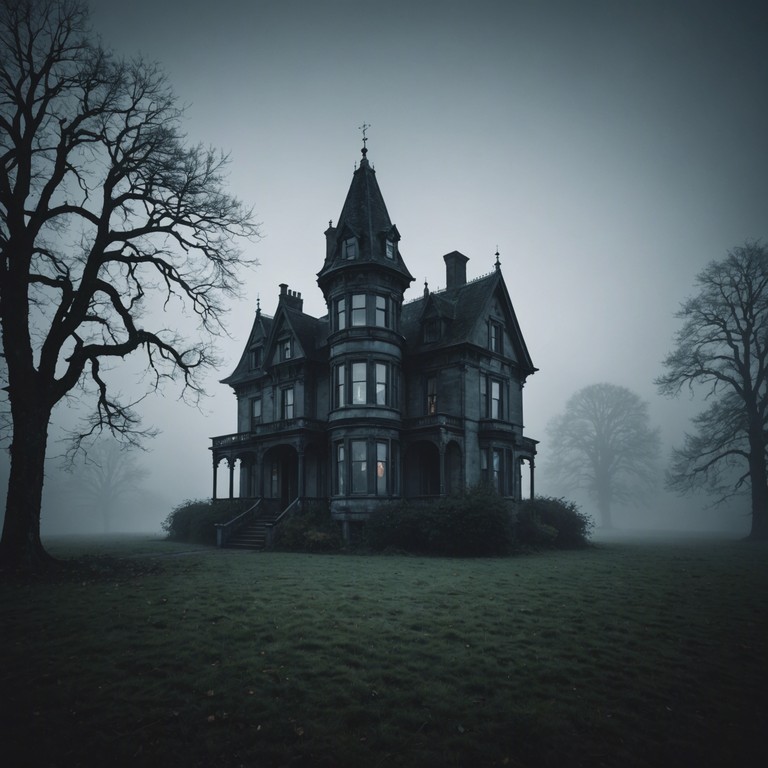 Delving deeper into the supernatural atmosphere, “echoes in the dark” crafts a landscape filled with deep, unsettling sounds that embody the fear and excitement of exploring an unknown, spectral presence. Each note reverberates like a step deeper into a haunted manor, with shadows whispering tales of the past.