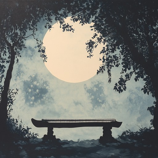 This soft instrumental features the koto, creating a serene atmosphere that encourages quiet reflection and touches upon inner emotions with its gentle, flowing melodies.