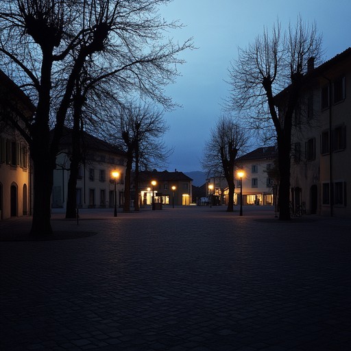 Imagine walking through ghostly latin streets at twilight, the sound of a trumpet and latin percussion creating an entrancing and eerie atmosphere, where minor chords and dissonance add to the hypnotic, uneasy feeling.