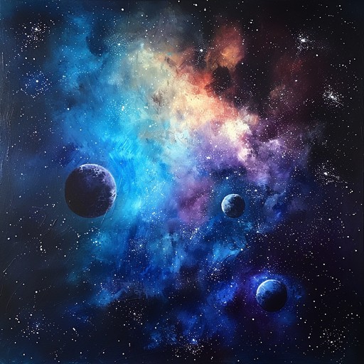 An ethereal journey through the cosmos, this track uses dreamy synth pads and gentle electronic beats to evoke the feeling of drifting among stars. The lush soundscape and delicate melodies offer a soothing escape from reality.