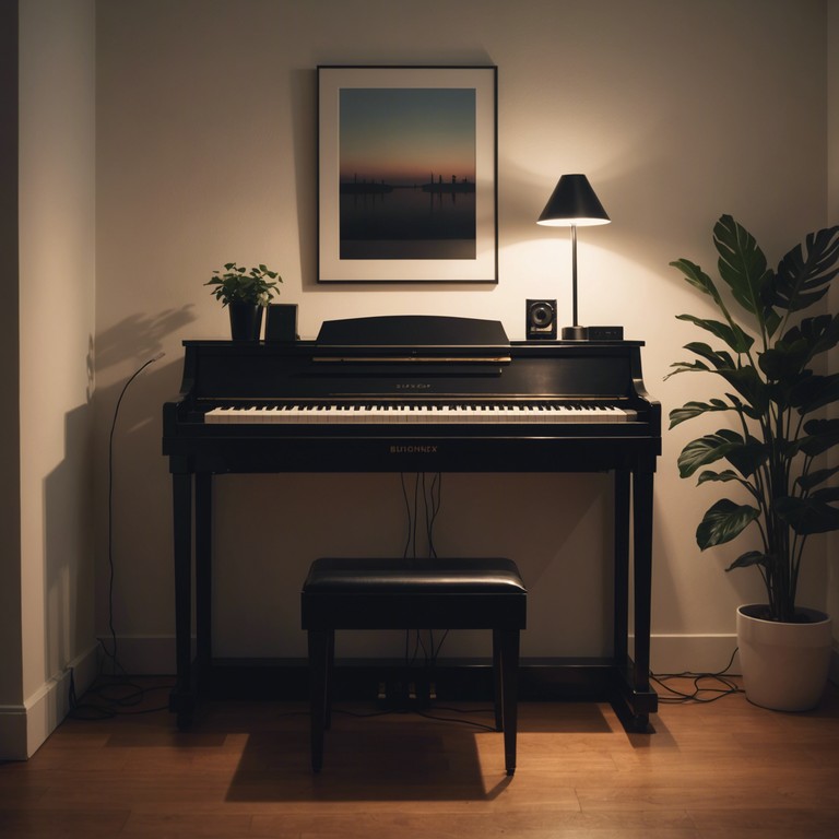 A carefully crafted soundscape where gentle electric piano melodies intersect with soft, ambient background layers, fostering a tranquil environment perfect for relaxation or focused meditation.