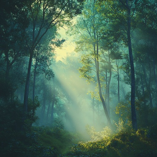 An ethereal, soft, meditative journey through an enchanted forest. Serene ambient soundscapes reminiscent of mystical woodland tales create a contemplative, awe inspiring experience.