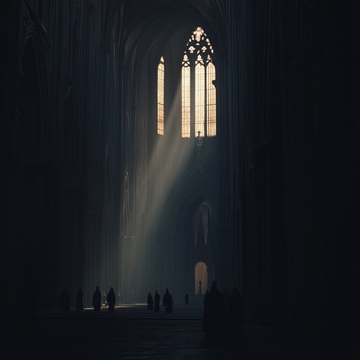 Explore a dark gothic cathedral filled with chaotic, intense, and haunting echoes. The music paints a vivid picture of sinister hallways, ominous shadows, and eerie silence shattered by sudden unrest. The ebb and flow between order and chaos create a gripping listening experience.