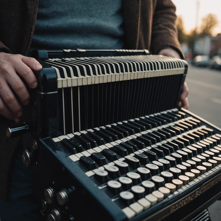 This composition takes on the character of a quiet, late evening in montmartre where the sounds of an accordion echo softly, intertwining with the gentle murmur of the city and the distant laughter, creating a captivating atmosphere perfect for lovers and dreamers alike.