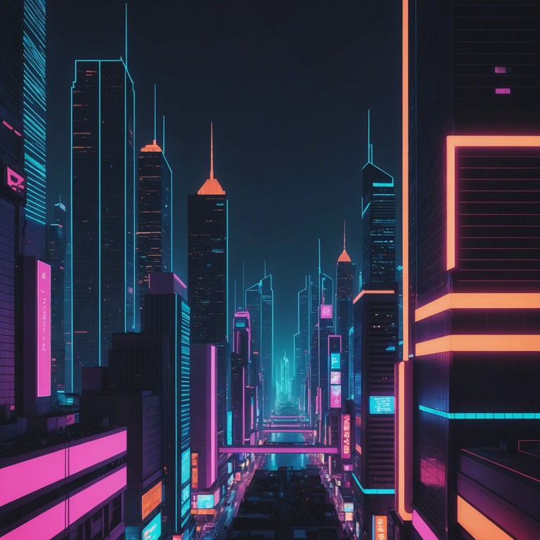 This track captures the essence of a neon drenched, futuristic cityscape with its groovy bass lines and sparkling synth melodies, complemented by punchy drums that give a feel of cruising through a vibrant metropolis at night