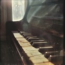 subtle piano tones whisper of past reflections