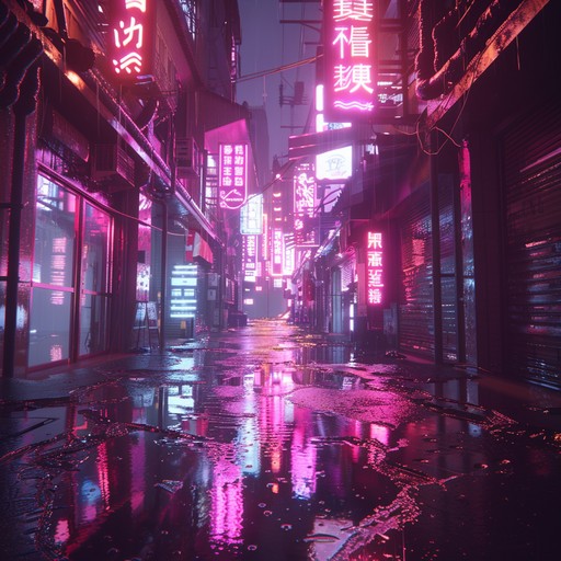 A haunting synth melody painting an image of neon lit streets, empty and glistening from recent rain. The track blends atmospheric pads and deep basslines, creating an eerie yet captivating ambiance reminiscent of a dystopian future where loneliness is the only companion.