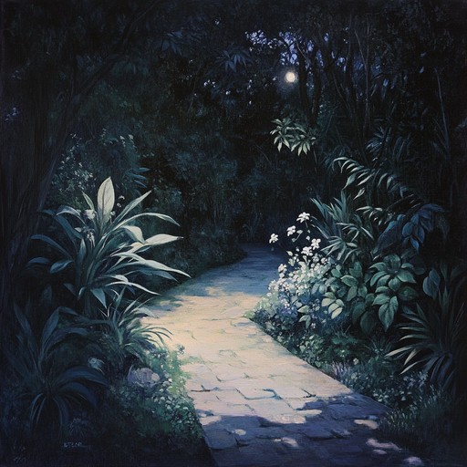 The alternative take keeps the musical setting in a garden as dusk falls, highlighting the enigmatic and slightly eerie quality of the surroundings enhanced by the evocative sound of a solitary flute, creating a playful yet contemplative mood.