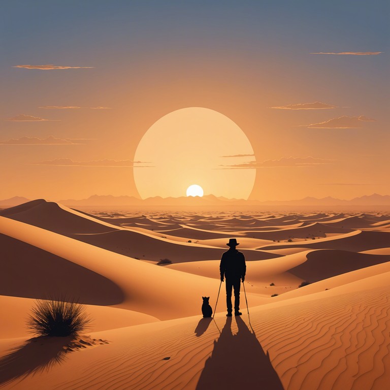 A compelling instrumental that brings to life the haunting yet beautiful essence of ancient, forgotten deserts. The music evokes images of shimmering heat, mysterious sand dunes, and the timeless cultures that once thrived in these remote landscapes. The chosen instrument amplifies the feeling of solitude and the grandeur of vast, empty spaces.