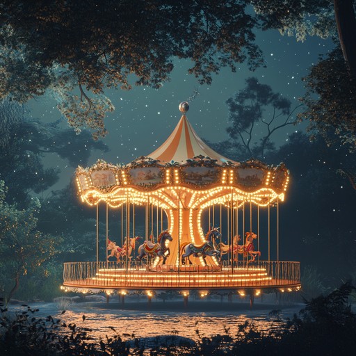 A whimsical instrumental opera piece that takes listeners on a magical night journey aboard an enchanted carousel, blending light hearted melodies with operatic grandeur to evoke a sense of wonder and joy.