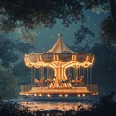 an instrumental opera capturing playful carousel's magical night journey