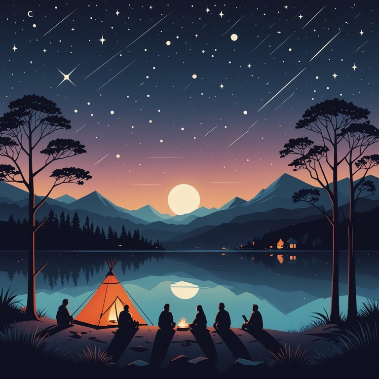 An evocative track that captures the essence of a night ceremony under a blanket of stars. The music combines traditional tribal rhythms with a touch of modern euphoria, creating an immersive listening experience that resonates with the spirit of ancient festivities celebrated beneath the open sky. This piece focuses on rhythmic complexity and layered textures that replicate the vibrancy of a tribal dance.