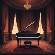 elegant piano reverberates with soul stirring grace.