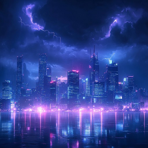 Venture into a dark, neon lit cityscape teeming with danger and unrest. The haunting synth lines interweave with jagged beats, creating a soundscape that pulses with tension and urgency. This track captures the essence of a cyberpunk dystopia where every corner holds a threat, and the boundaries between man and machine blur.