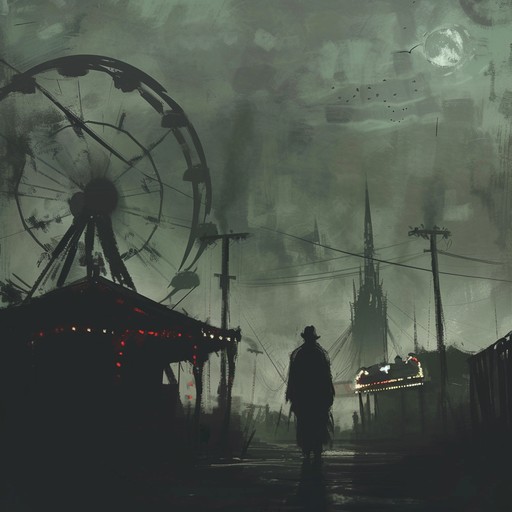 Step into a twisted carnival where eerie melodies and discordant harmonies create a sense of unease. The music box-like tones and distorted sounds paint a picture of a dark and creepy carnival, filled with unsettling attractions and sinister characters lurking in the shadows. The dissonant notes and off-kilter rhythms make you feel like you're trapped in a never-ending nightmare, unable to escape the madness of this demented carnival.