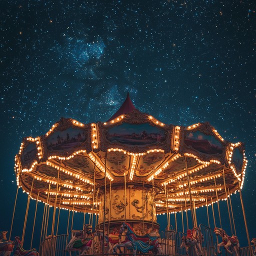 A lively instrumental capturing the essence of a fantastical carnival, blending playful melodies with unexpected turns, evoking wonder and delight